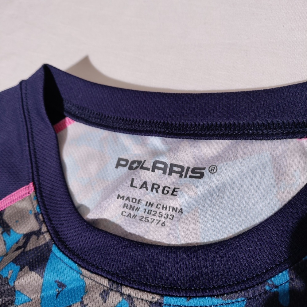 Polaris Women Large Short Sleeve Shirt Multicolor - Picture 7 of 16